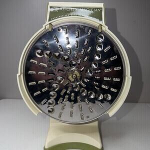 Vintage Popeil's Kitchen Magician Food Cutter Original Box Instructions Made USA